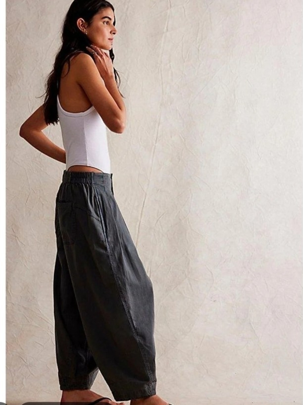 We The Free Ridley Pull-on Barrel Jeans